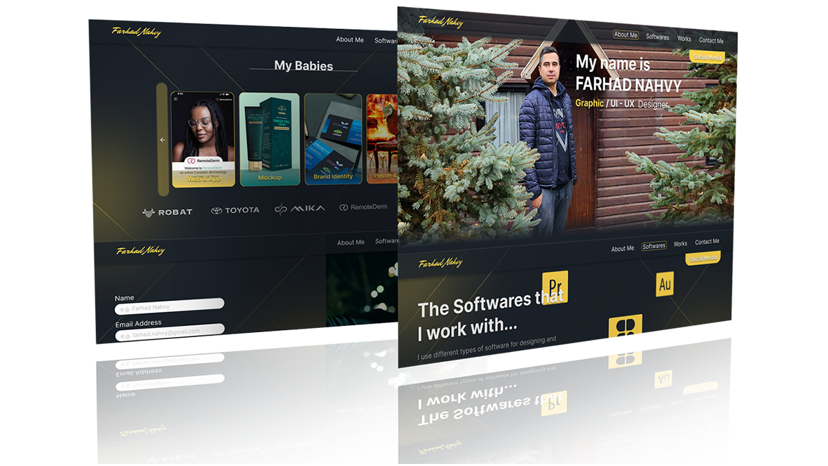 Landing Page portfolio project cover