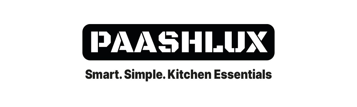 PAASHLUX logo with the tagline Smart Simple Kitchen Essentials