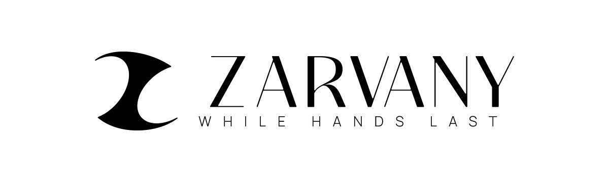 ZARVANY logo with the line While Hands Last
