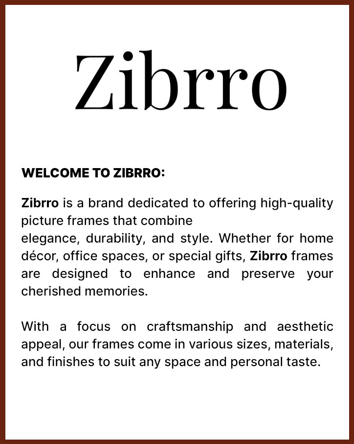 Welcome card with the Zibrro wordmark and the brand introduction